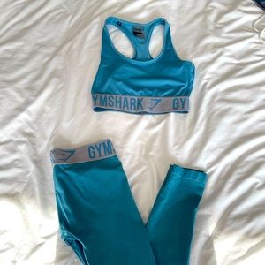 Gymshark flex low rise light blue turquoise